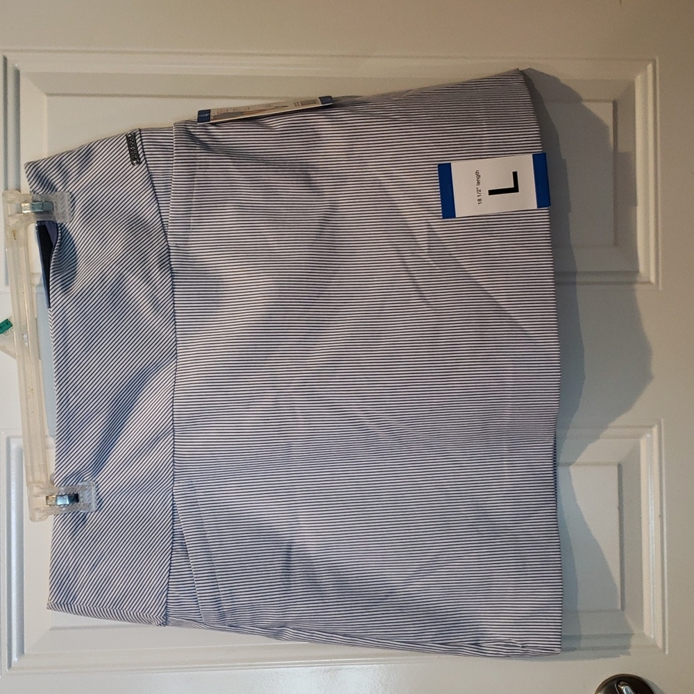 Nwt S.C. & Co Blue Striped Skort